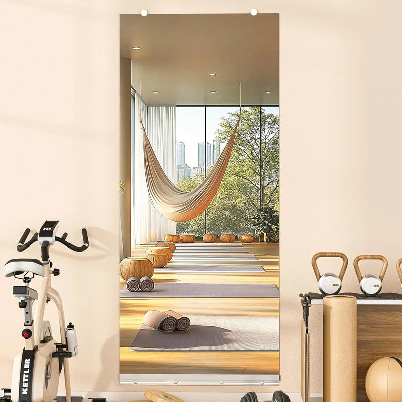 Full Length Rectangle Wall Mirror Home Gym Mirror Dance Studio Mirror Tempered Glass Mirror 3-Year Warranty
