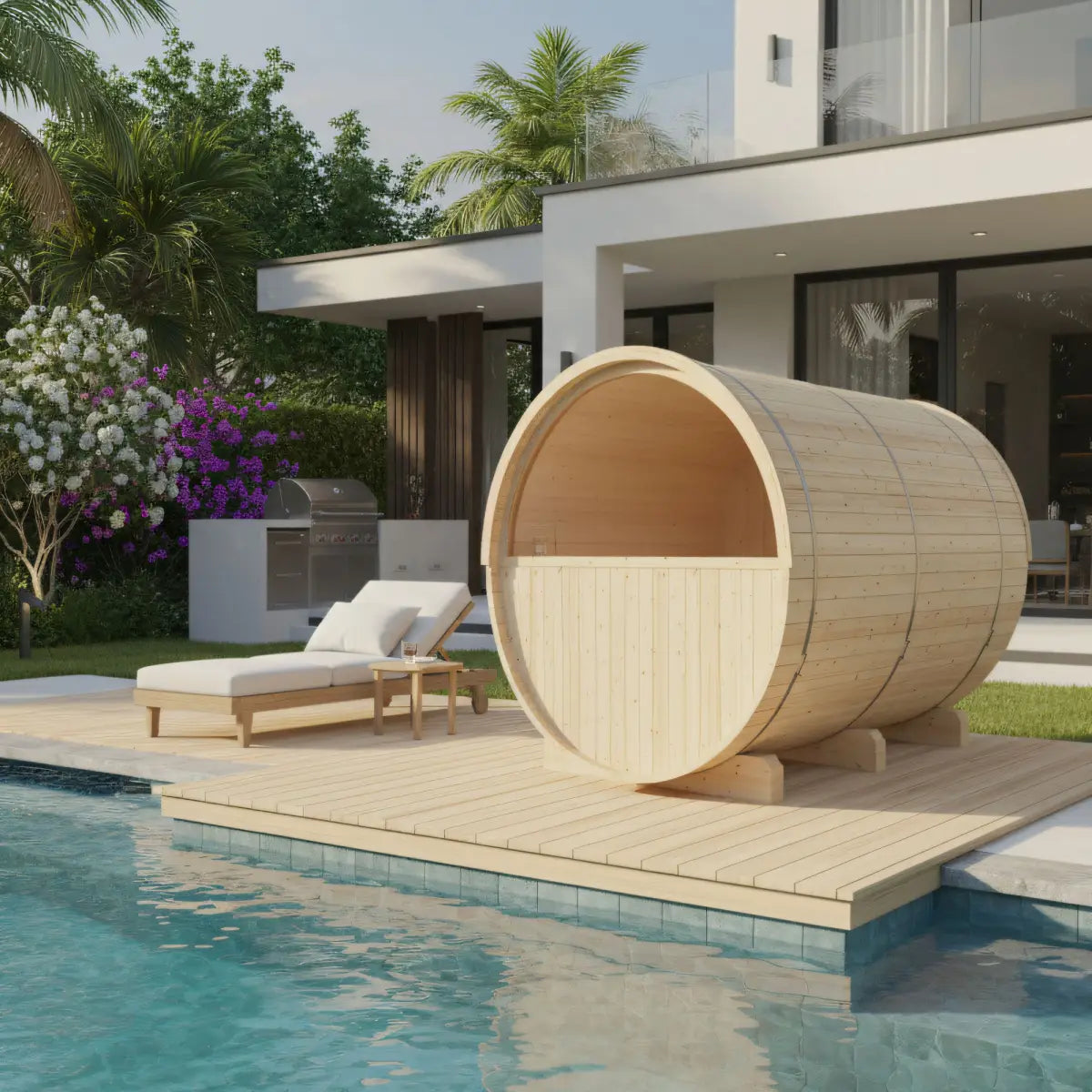 Turku Barrel Sauna with Terrace and WiFi Heater
