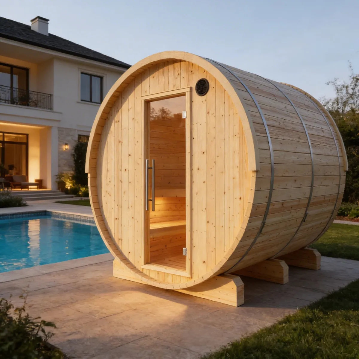 Vassa Barrel Sauna with WiFi Heater