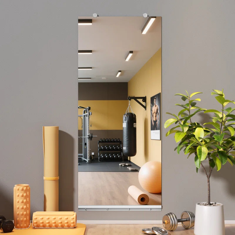 Full Length Rectangle Wall Mirror Home Gym Mirror Dance Studio Mirror Tempered Glass Mirror 3-Year Warranty