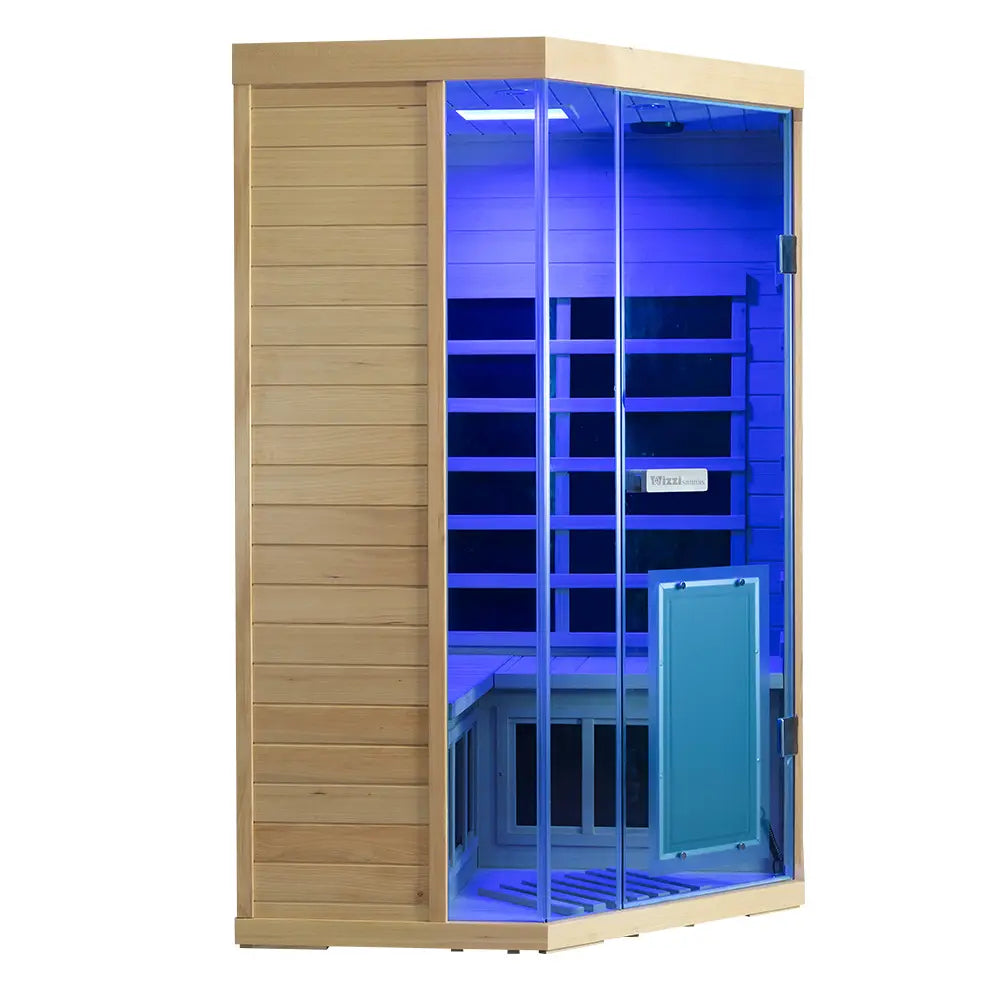 S07 2–3 Person Full Spectrum Near Zero EMF Indoor Infrared Sauna with Red Light Therapy
