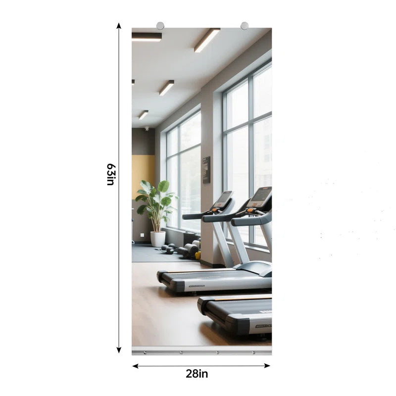 Full Length Rectangle Wall Mirror Home Gym Mirror Dance Studio Mirror Tempered Glass Mirror 3-Year Warranty