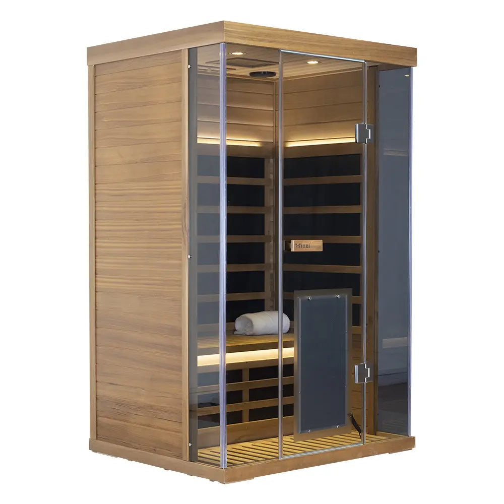 S02 2-Person Full Spectrum Near Zero EMF Indoor Infrared Sauna with Red Light Therapy