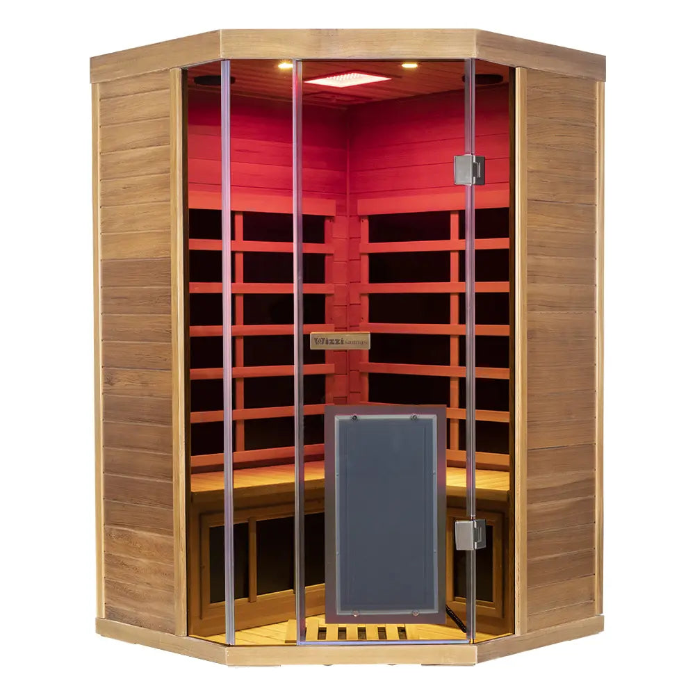 S07 2–3 Person Full Spectrum Near Zero EMF Indoor Infrared Sauna with Red Light Therapy