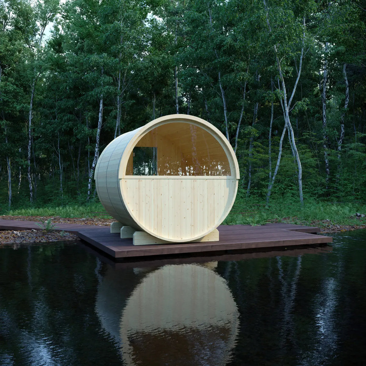 Tampere Barrel Sauna with WiFi Heater