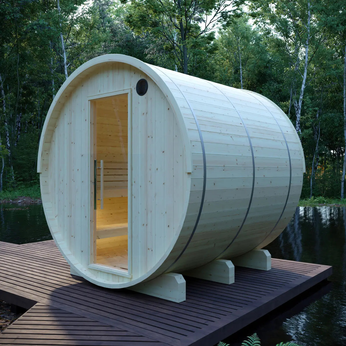Tampere Barrel Sauna with WiFi Heater