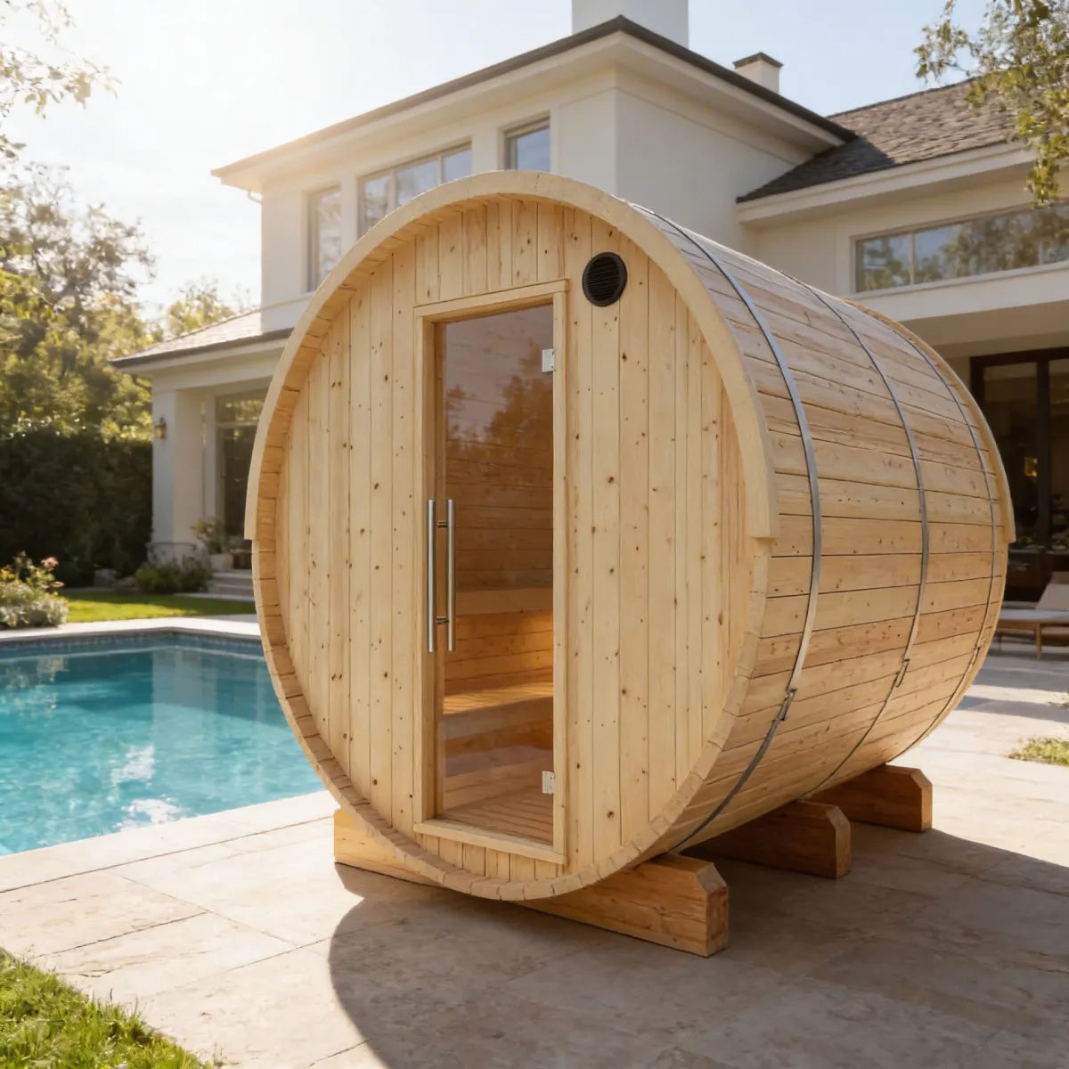 Tampere Barrel Sauna with WiFi Heater