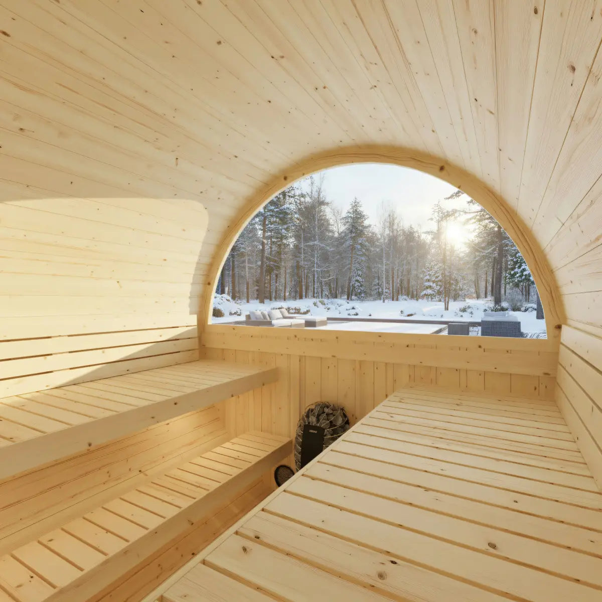 Turku Barrel Sauna with Terrace and WiFi Heater