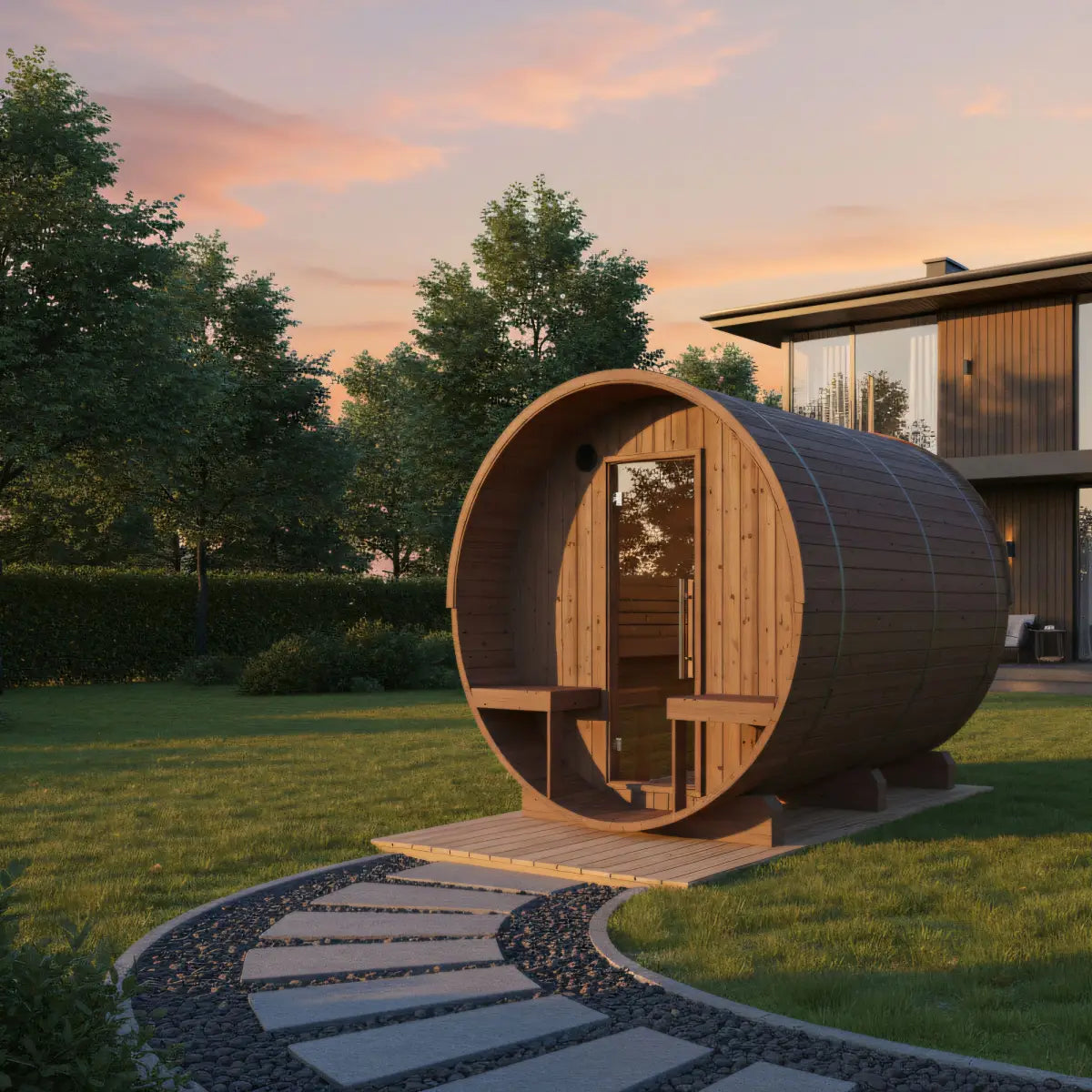 Turku Barrel Sauna with Terrace and WiFi Heater