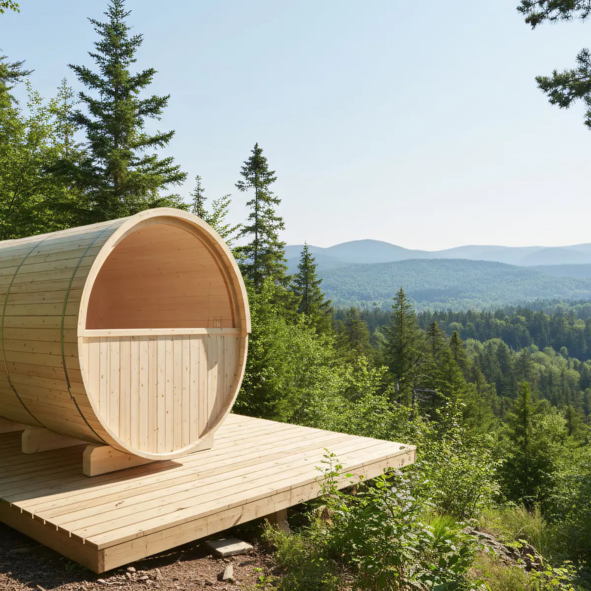 Turku Barrel Sauna with Terrace and WiFi Heater