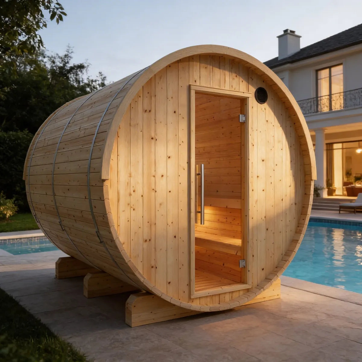 Vassa Barrel Sauna with WiFi Heater