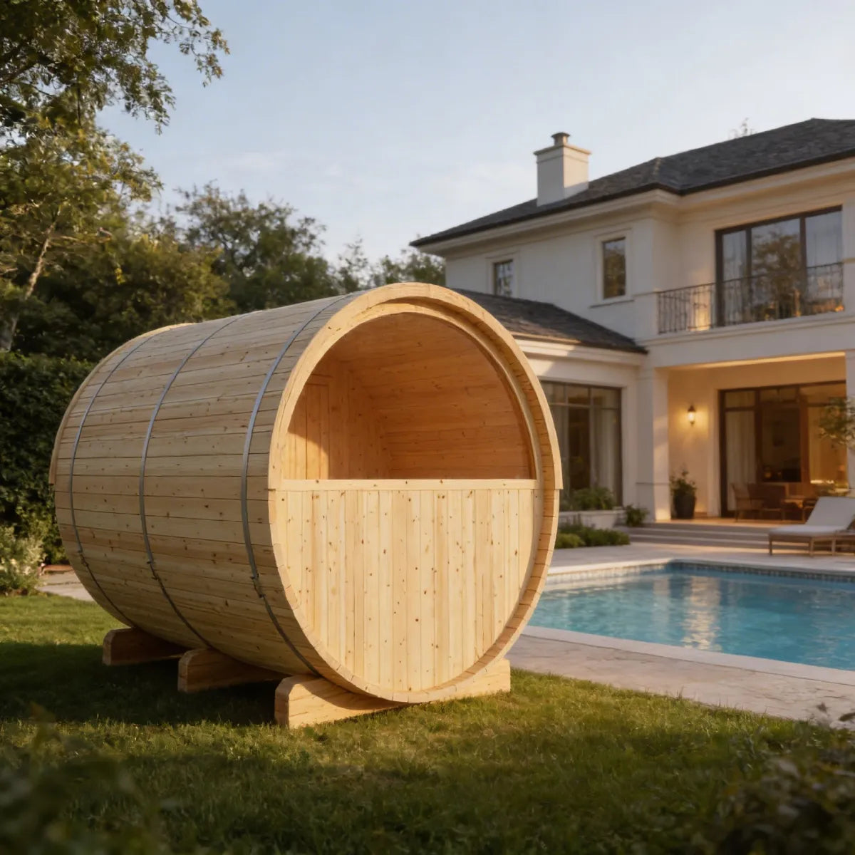 Vassa Barrel Sauna with WiFi Heater