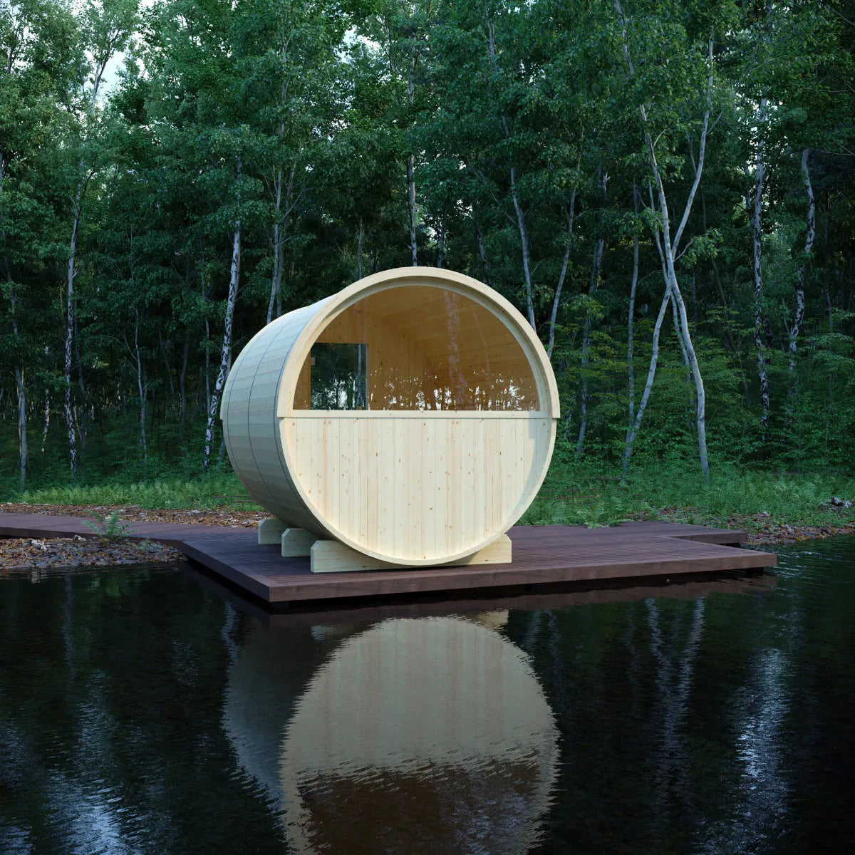 Vassa Barrel Sauna with WiFi Heater