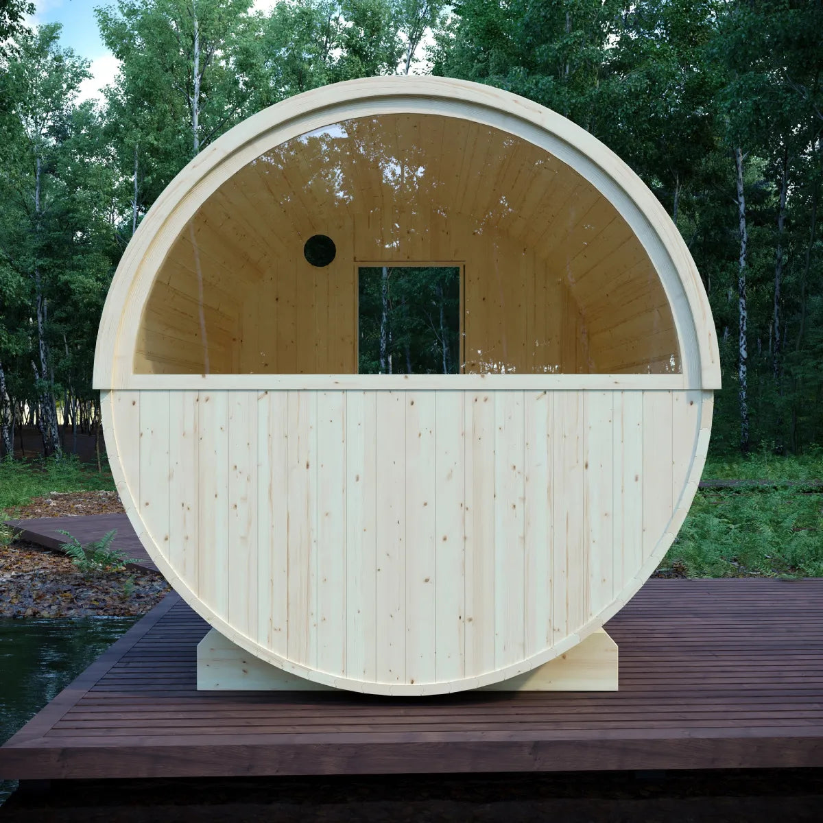 Vassa Barrel Sauna with WiFi Heater