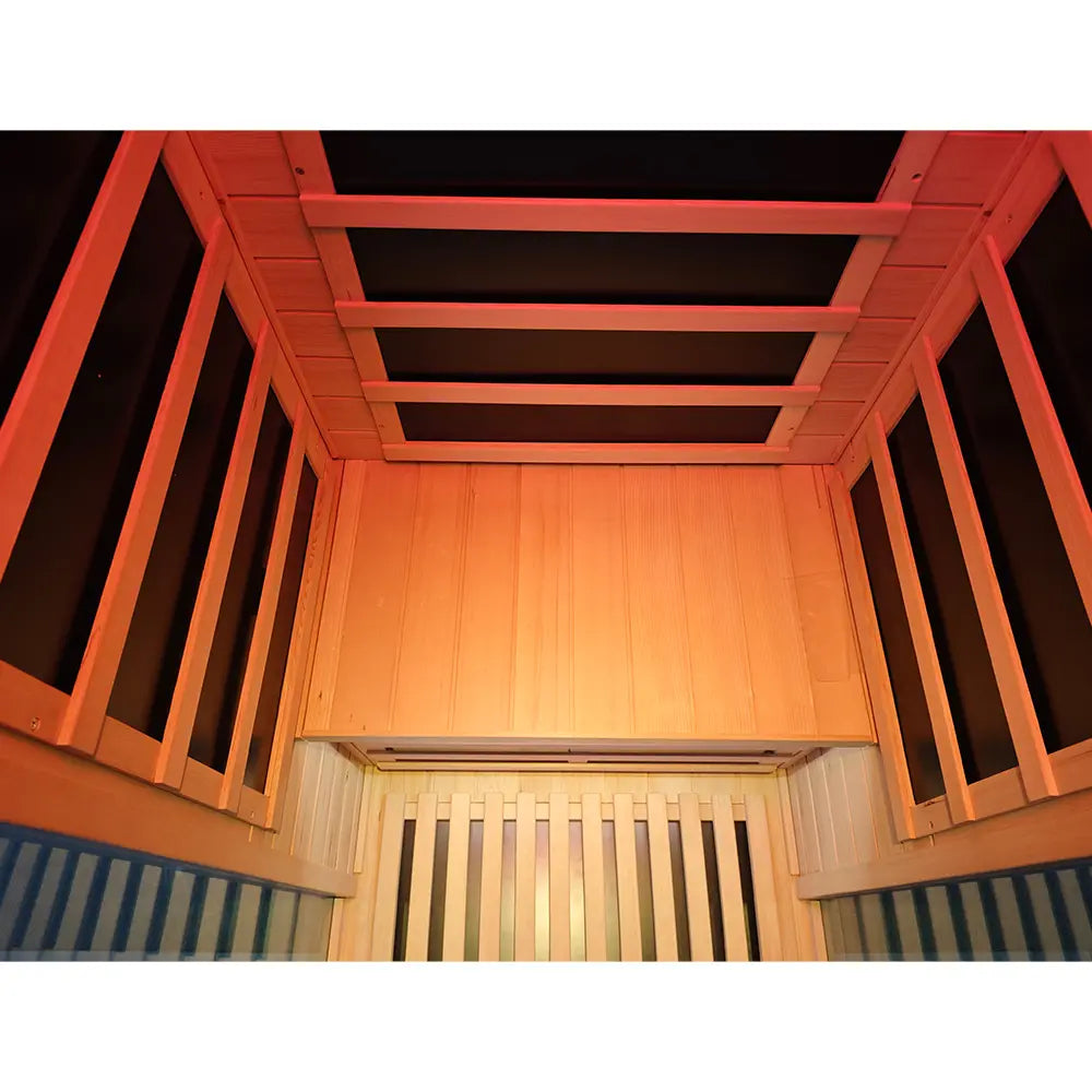 S01 1-Person Full Spectrum Near Zero EMF Indoor Infrared Sauna with Red Light Therapy