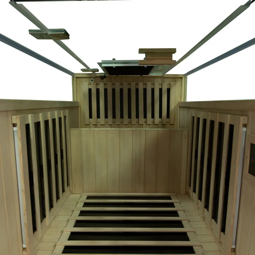 S01 1-Person Full Spectrum Near Zero EMF Indoor Infrared Sauna with Red Light Therapy