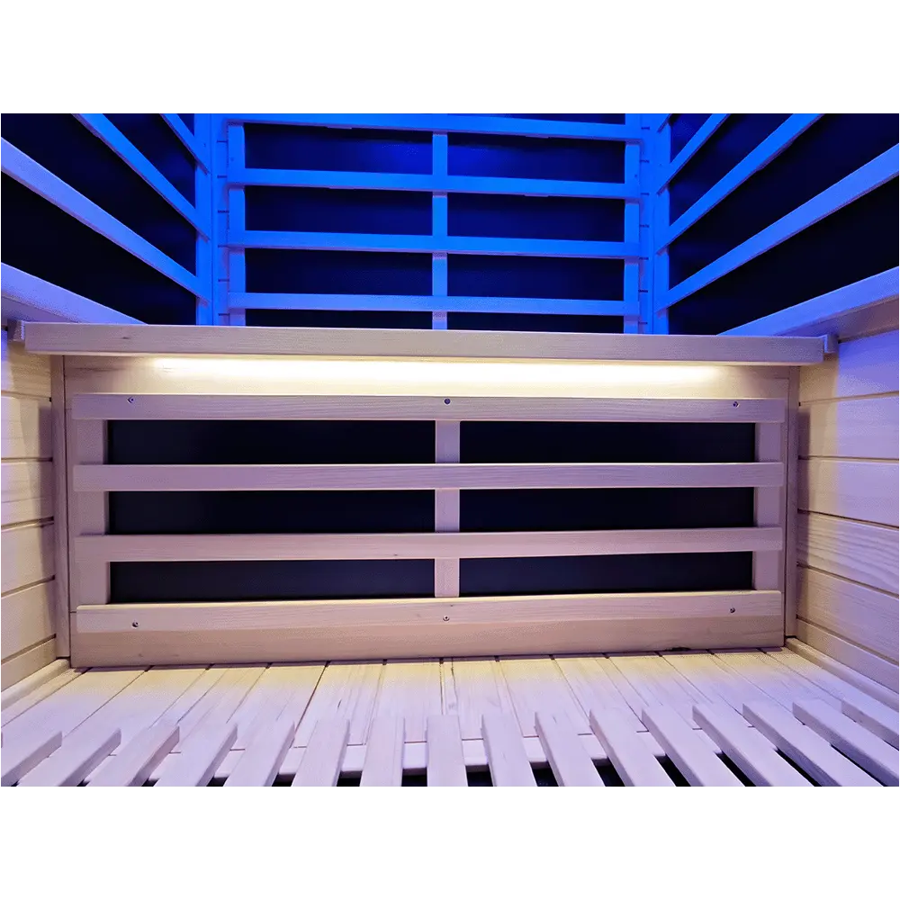 S02 2-Person Full Spectrum Near Zero EMF Indoor Infrared Sauna with Red Light Therapy
